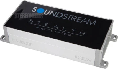 SOUNDSTREAM ST4.1000D COMPACT CAR MOTORCYCLE 4 CHANNEL 1000 WATT AMPLIFIER AMP - Image 1 of 4
