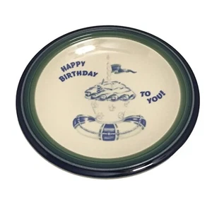 Pfaltzgraff Ocean Breeze Happy Birthday To You Plate Rare Discontinued Made USA - Picture 1 of 5