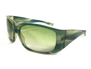 Oliver Peoples Sunglasses Cyn CL Striped Green Frames with Green Gradient Lenses - Picture 1 of 12