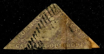 Relleno espacial COGH Scott 5 - 6d 1858 lila pálida Hi Cat Value $300-750 Foto 1 de 2