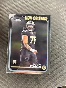 2024 Topps Chrome #296 Taliese Fuaga Saints Rookie Base RC - Picture 1 of 2