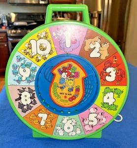 Mattel See 'N Say Count With Colors 1983 Pull String Talking Toy Green Mexico - Picture 1 of 11