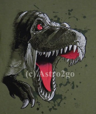 T REX RUSH--Tyrannosaurus динозавр динозавр юрского периода науки Kids футболка молодежи S-L - Изображение 1 из 2