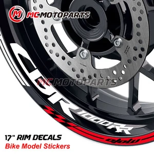 AA02 17'' Rim Stripes Strip Sticker Decal For CBR1000RR 04-21 16 17 18 19 20 - Picture 1 of 16