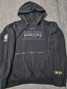 Nike NBA Golden State Warriors Courtside Black Pullover Hoodie Size XXL - Picture 1 of 8