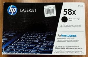 New Sealed HP 58x High Yield black toner cartridge CF258X M404 M406 MFP - Picture 1 of 5