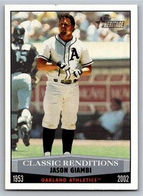 Topps Heritage Classic Renditions Jason Giambi CR-4 2002 Foto 1 de 2