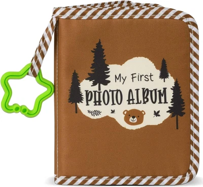 Baby'S My First Family Album Soft Photo Cloth Book Forest Brown Bear My First Bo - Image 1 of 4