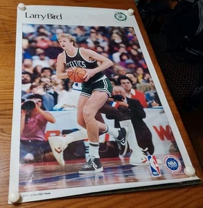 Larry Bird RARE Vintage Boston Celtics NBA Poster Sports Illustrated Basketball - Picture 1 of 9