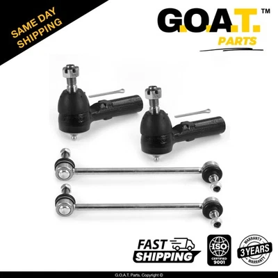 4 PC Outer Tie Rod End & Front Sway Bar Kit for Buick Riviera Cadillac Allante - Image 1 of 4
