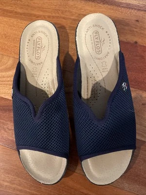 Nuevas Sandalias Fly Flot Para Mujer Azul Marino Malla Hechas en Italia Anti Choques EU 41 US 9.5 Foto 1 de 3