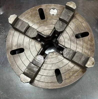 Mandril Cushman de 15 pulgadas 4 mordazas L1 roscado trasero rubio 2,5" diámetro independiente Foto 1 de 4