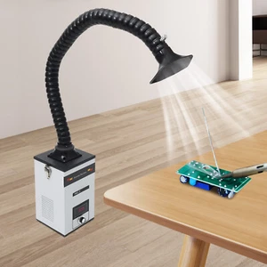 220V 200W Fume Extractor Soldering Smoke Filter Absorber Welding Solder Machine - Picture 1 of 22