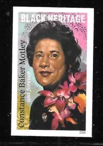 Scott #5830a IMPERFORATE (KEIN STANZSCHNITT) 2024 Constance Baker Motley Single, postfrisch - Bild 1 von 1