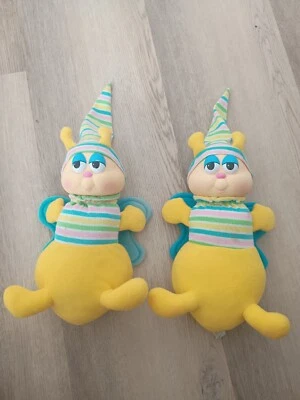 Vintage 1984 Hasbro Glo Friends "Glo Bug" Glo Worm Plush NO STICK - image 1 of 4