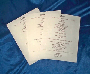 Pentatonix Augusta Ga. 2 de junio de 2019 Show usado setlist lote de 3 - Imagen 1 de 1