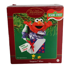 2003 Surprise Elmo Carlton Cards Sesame Street Christmas Ornament NIB