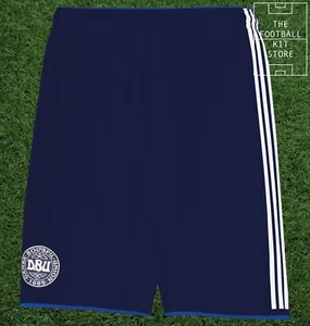 Denmark Away Shorts - Official Adidas Football Shorts - Mens All Sizes - Picture 1 of 7