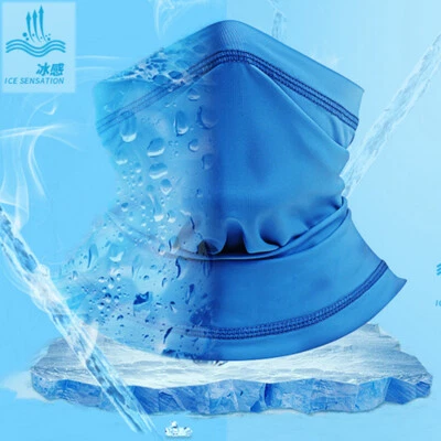 Máscara facial polaina cuello bufanda cubierta facial capucha solar cubierta facial anti-UV para hombres mujeres Foto 1 de 4