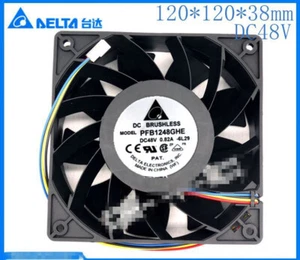 Delta PFB1248GHE 12038 48V 0.82A 12CM Humidifier Full Waterproof Fan 4-wire - Picture 1 of 3