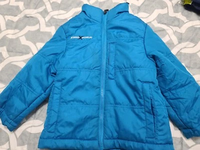 Boys Small size 4 ZeroXposur Winter Jacket blue heavy winter snow coat - Image 1 of 3