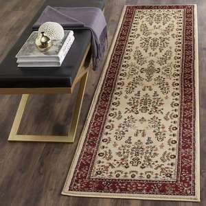 Lyndhurst Collection Runner Rug - 2'3" X 14', Ivory & Red, Traditional Oriental - Picture 1 of 5