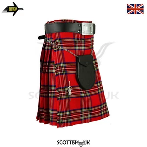 Royal Stewart Kilt: vestido escocés de tartán Highland para hombre - Imagen 1 de 3