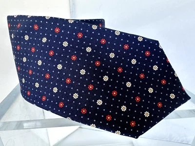 Новый Canali мужской цветочный галстук шелк классический синий галстук - Изображение 1 из 4