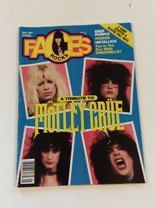 Faces Rocks Magazine May 1987 Tribute Motley Crue, Poison, Metallica, Cinderella