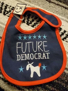 Future Democrat Baby Bib - 0-18 Months NWT - Picture 1 of 1