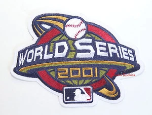 2001 WORLD SERIES AUTHENTIC MAJOR LEAGUE BASEBALL SLEEVE PATCH - Picture 1 of 1