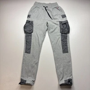 Champion Reverse Weave Joggers Youth Small Gray Drawstring Sweatpants Athletic - Picture 1 of 5