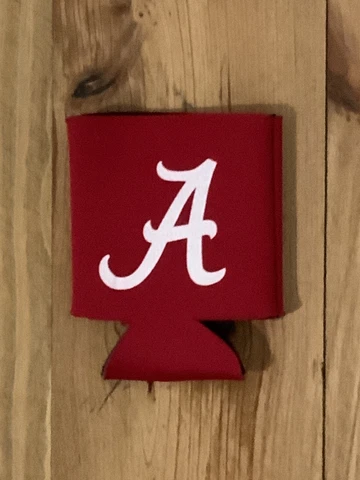 University of Alabama Crimson Tide Red Can Koozie Beverage Holder Tailgating Cover