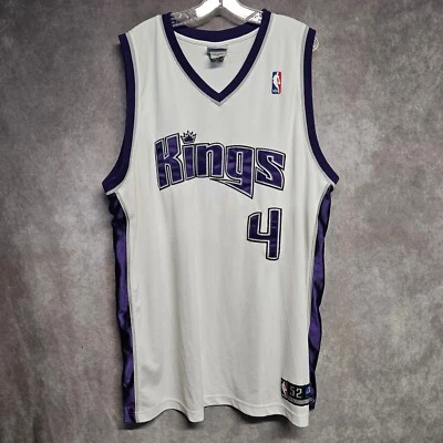 Vintage Reebok Authentic Sacramento Kings Chris Webber 4 Jersey Mens 52 2XL Sewn - Image 1 of 4
