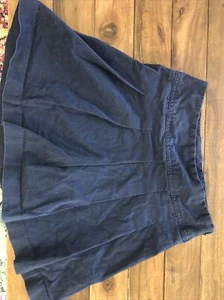 Sz 10 Tcp Childrens Place Navy Khaki Skirt School Uniform Adj Waist VGUC - Picture 1 of 2