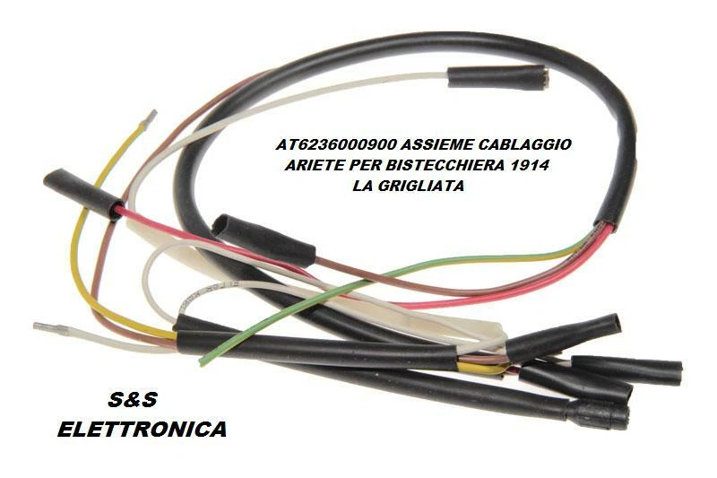 AT6236000900 ASSIEME CABLAGGIO ELETTRICO X BISTECCHIERA ARIETE 1914 LA GRIGLIATA - Immagine 1 di 1