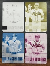 2006 Upper Deck Ryan Langerhans Printing Plates - Black, Cyan, Magenta, Yellow