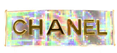 BIG 100% Authentic Genuine CHANEL FRANCE 1997 Hologram Aurora Barrette Hair Clip - Image 1 of 4