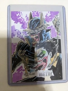 2024 CZplus Dark Nights Metal 1/1 The Batman Robin Who Laughs Sketch By Ajhay - Picture 1 of 2