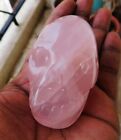 1023 Ct Natural Pink Rose Quartz Crystal Skull Stone Rock Reiki Healing Crystals