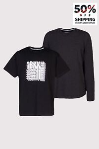 RRP€245 BIKKEMBERGS T-Shirt Top Set - US34-36 EU50-52 L Short & Long Sleeve Logo