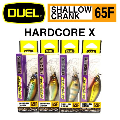 SEÑUELO DE CEBO FLOTANTE DUEL HARDCORE X MANIVELA POCO PROFUNDA 65F HECHO EN JAPÓN MÁS COLORES Foto 1 de 4