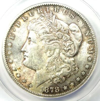1878-CC Morgan Silver Dollar $1. ANACS MS60 Detail (UNC) - Rare Carson City Coin - Image 1 of 4