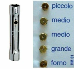 UGELLI 6MB METANO E CHIAVE TUBO ESAGONALE 6/7 CUCINE ARISTON INDESIT SMEG 2 MEDI - Imagen 1 de 2