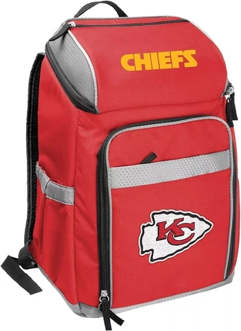 Rawlings NFL Licensed Backpack Cooler - Kansas City Chiefs - Fits 32 Cans Cover