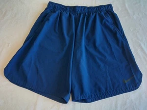 NIKE DRI-FIT Blue Training Shorts Size XL - Picture 1 of 9