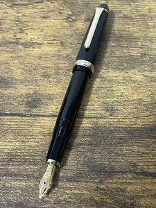 Prüffeder nur alte Feder Musik MS 14k Weißgold Matrose Füllfederhalter - Bild 1 von 12