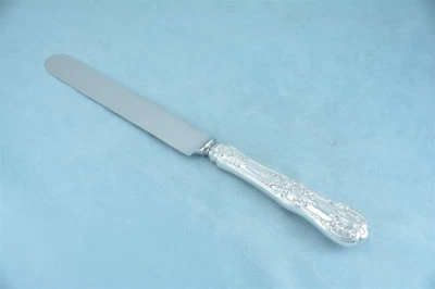 Cuchillo de cena Tiffany English King Sterling 10-1/4" HH hoja roma sin monograma Foto 1 de 4