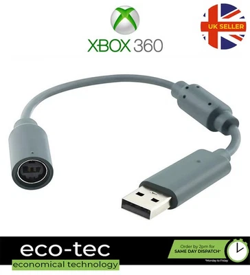 Controller cablato grigio Breakaway to PC adattatore porta convertitore per Xbox 360 - Immagine 1 di 4