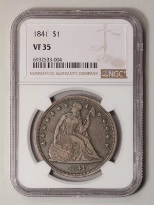 1841 Seated Liberty - No Motto S$1 NGC VF35 - Image 1 of 4